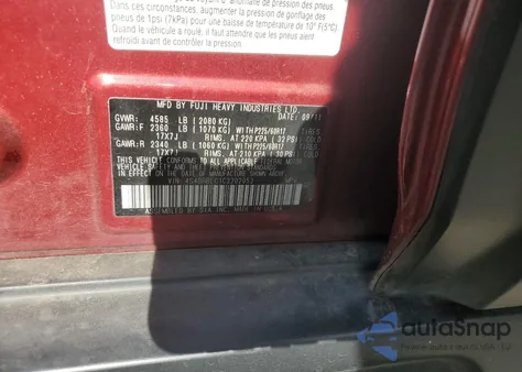 2012 Subaru Outback 2.5I Limited z USA, uszkodzony, nr VIN 4S4BRBLC1C3202053